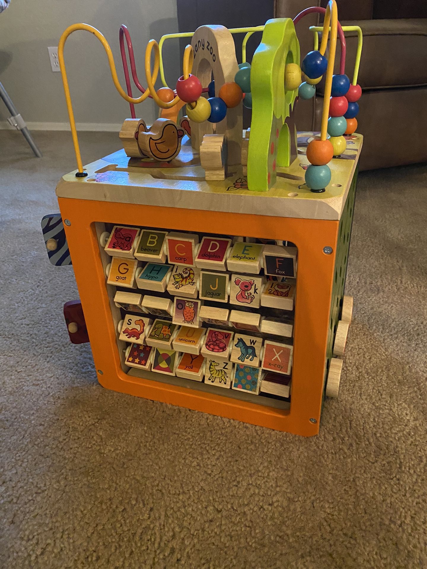 Wooden Baby Activity Cube