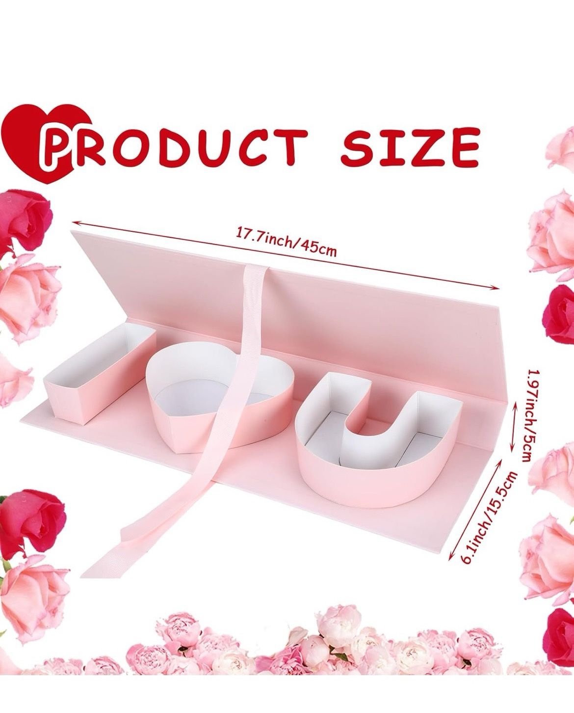 Cajas Con Rosas I Love U Flowers San ValentÃn