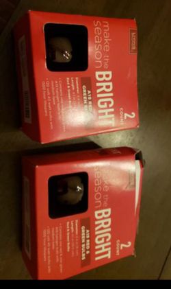 ***NEW Red/Green Light Bulbs Christmas Decor