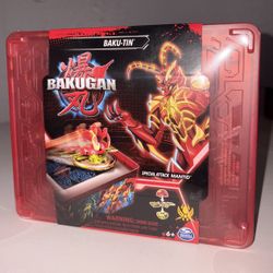 Bakugan Baku-tin with Special Attack Mantid, Customizable, Spinning Action Figure and Toy Storage, Kids Toys for Boys and Girls 6 and up