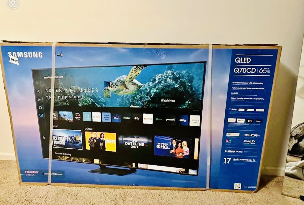 Samsung - 65" Class Q70C QLED 4K UHD Smart Tizen TV  Brand New In Box  Delivery Available 