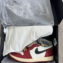 Jordan 1 retro high union size10.5