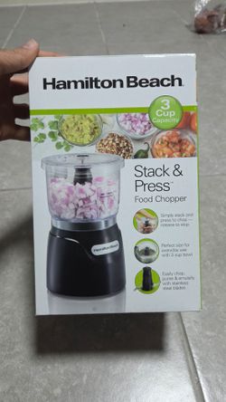 Hamilton Beach Stack & Press Food Chopper