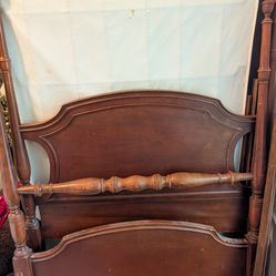Twin size Four Poster bed.