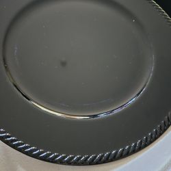 BLACK CHARGER PLATES 