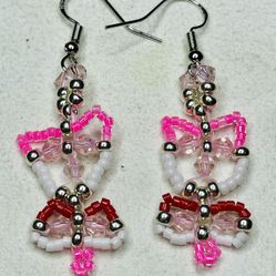 Valentines Flower Earrings