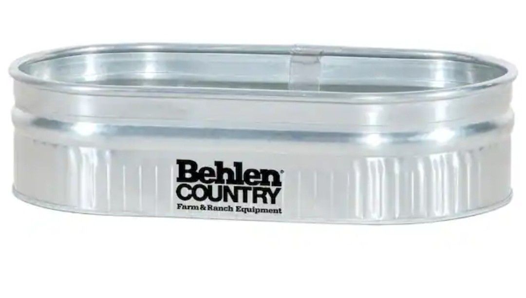 Behlen 2 ft. x 1 ft. x 4 ft. Round End Tank