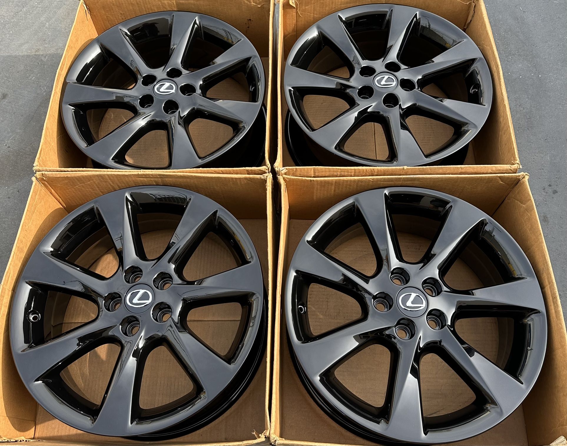 19” Lexus RX350 factory wheels Rims Gloss Black RX