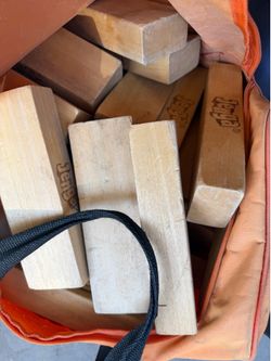 Jumbo Jenga Blocks with Bag