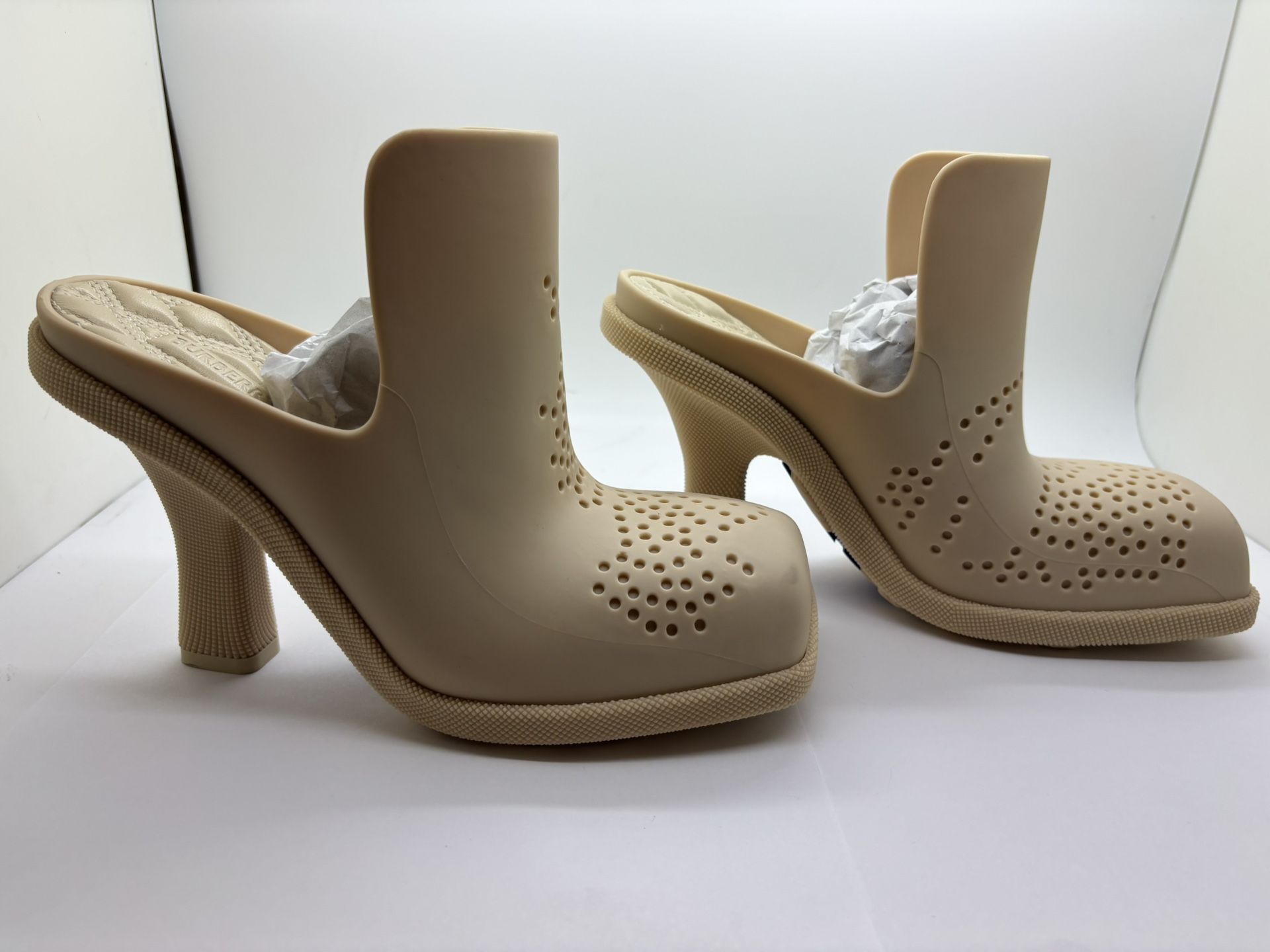 Burberry Highland rubber mules