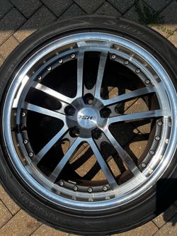 "18" TSW Cadwell rims Gunmetal with mirror cut face/lip