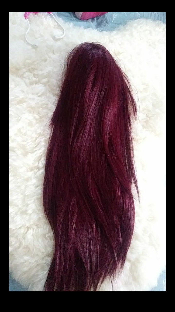 Sinthetic Red wig 24 long
