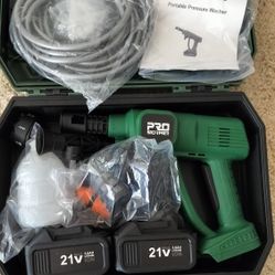 PROSTOMER portable pressure washer/ two Lithium ion batteries included/ see discription 👍👍