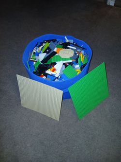 Lego, box of misc. pieces, 11x11 box