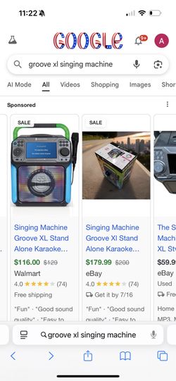 Groove XL, singing machine karaoke