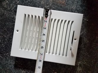 New Steel Floor Register in White Hablo Espanol