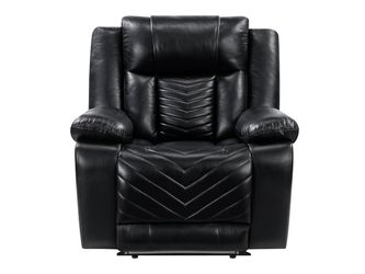 Huron Black Power Reclining Chair