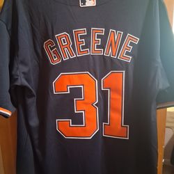 🔥🔥BNWT STITCHED DETROIT TIGERS NAYY BLUE #31"Riley Greene  2026  alternate jersey Size Men's XL! SHOOT ME AN OFFER!