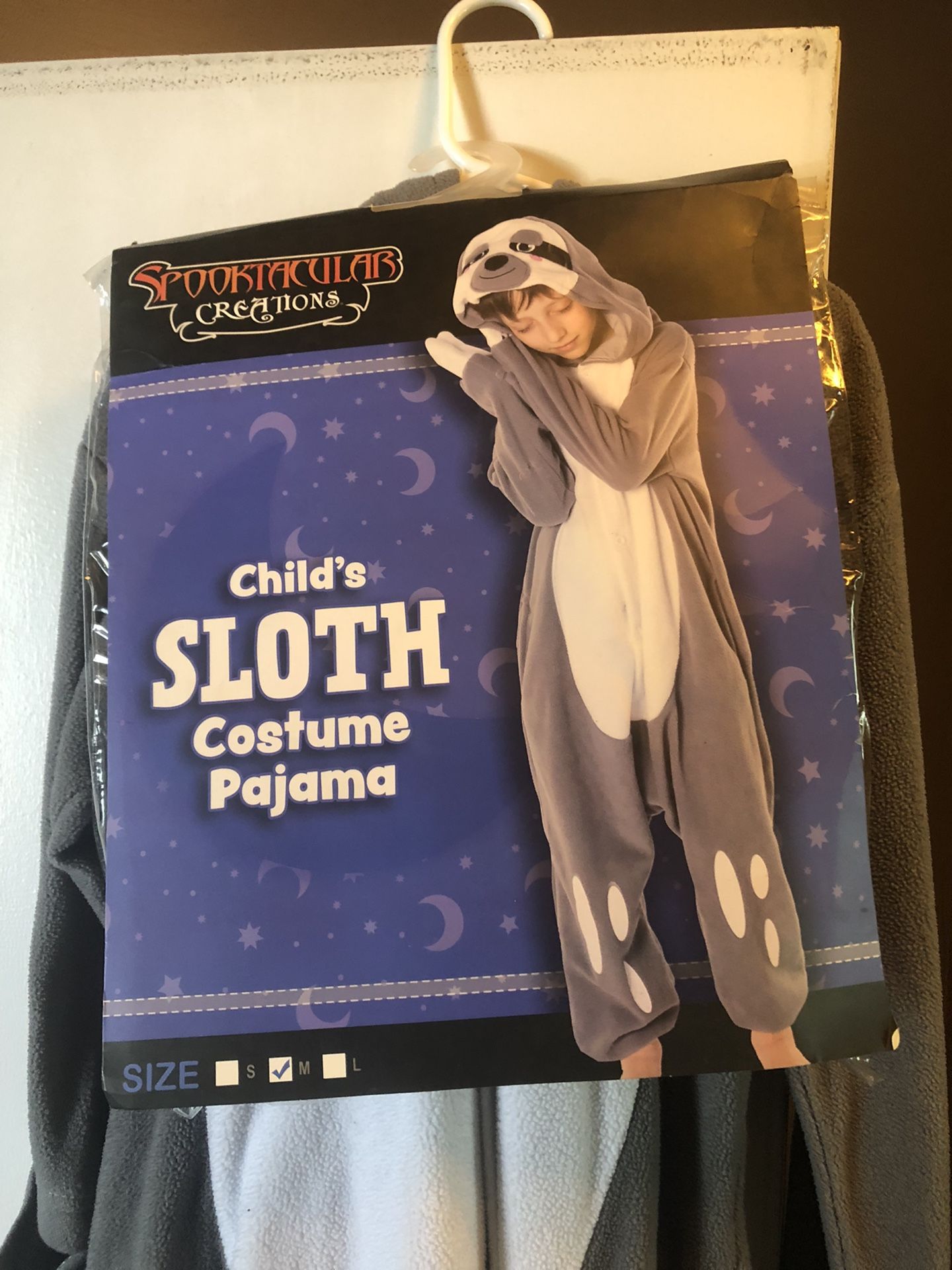 Child Sloth Costume Or Pajamas