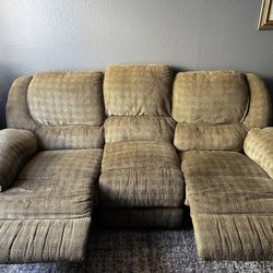 Free Couch Recliner Set