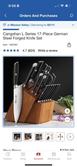 Brand New In Box Knife block With Knives