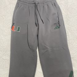 Miami Hurricanes Medium Grey Pants 