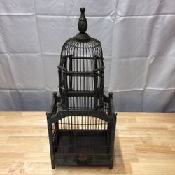 Vintage Rustic Dome Cathedral Victorian Style Bird Cage