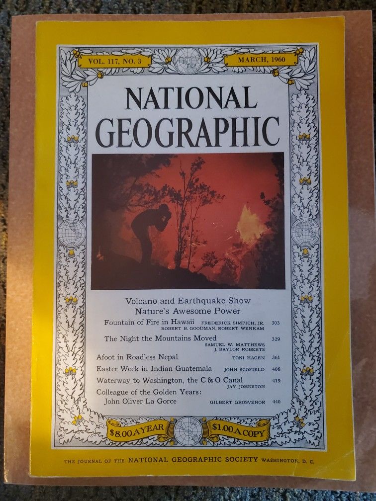 National Geographic Magazine March 1960 Issue