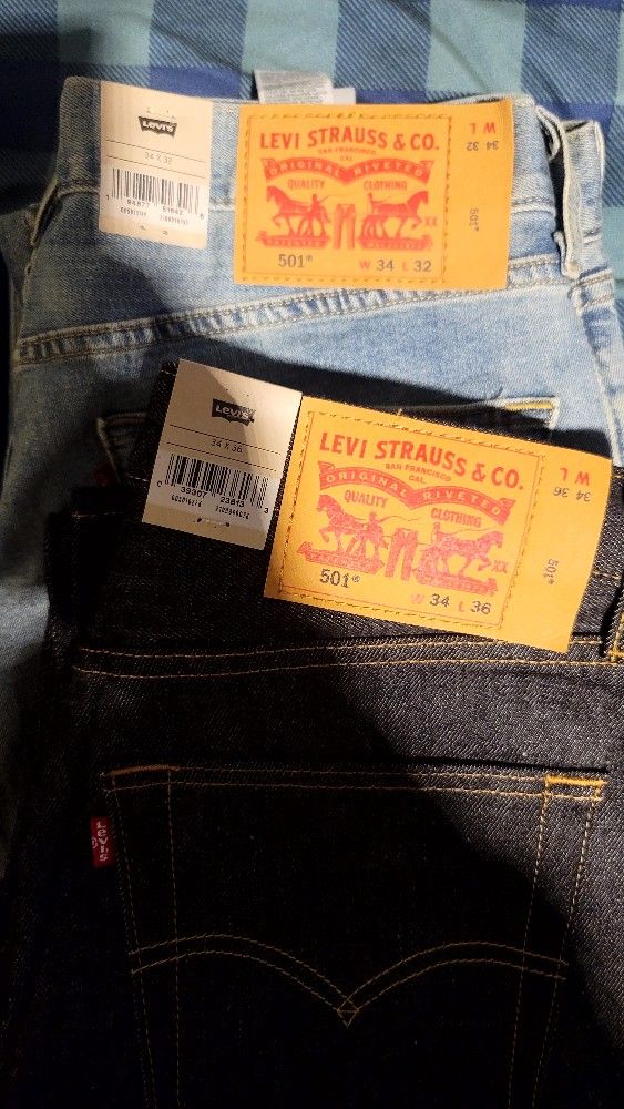 Both Levi's 501s For $90