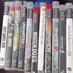 PlayStation 3 Video Games $5 Each