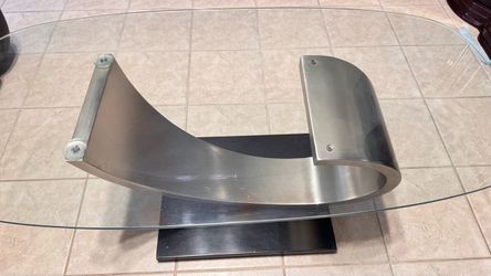 Sculptural Glass Coffee Table