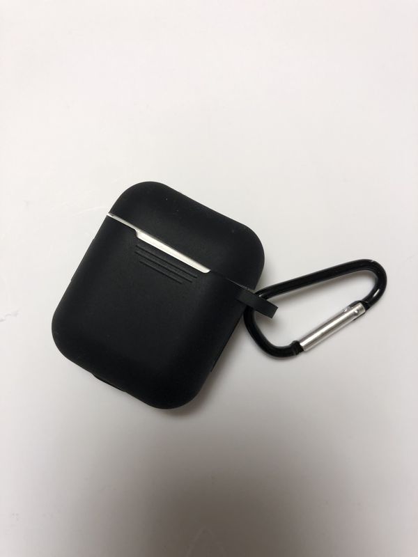 Black Apple airpod Silicone case cover for Sale in