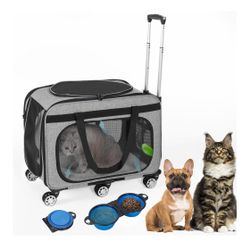 XL Cat & Small Dog Carrier W/ Wheels  *Brand New*