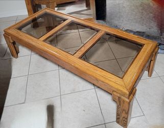 Vintage oak coffee table