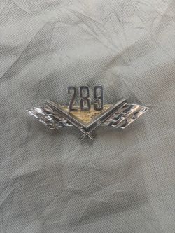 FORD 289 WING EMBLEM FENDER, ORIGINAL