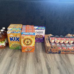 Cereal , Juice, Evaporated Fat Free Milk 