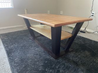 Hand made wooden coffee table