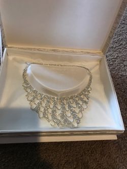 Antique rhinestone necklace