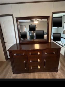 Dark brown dresser