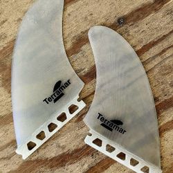 TERRAMAR SURFCO CC "EL PERFECTO" UPRIGHT KEEL TWIN SURFBOARD FINS