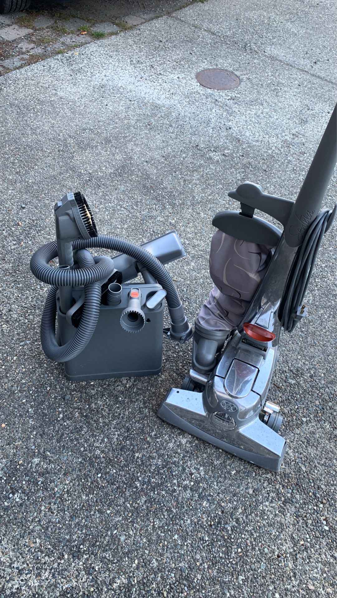Kirby with attachments
