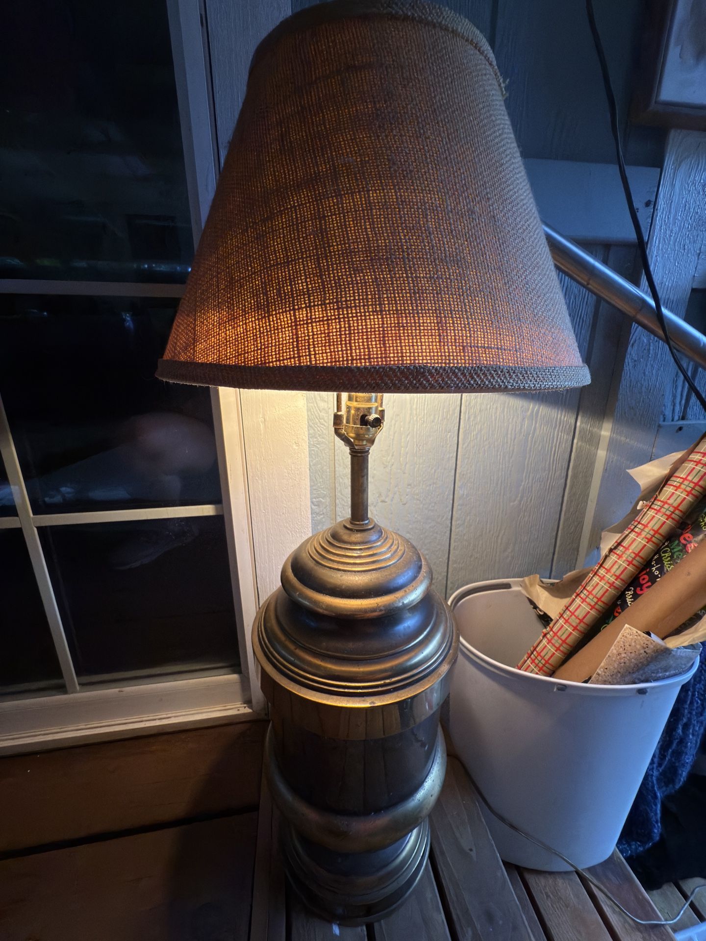 Vintage Huge and heavy Brass Lamp