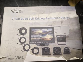 7 Car  Quad Split Driving Assistance 