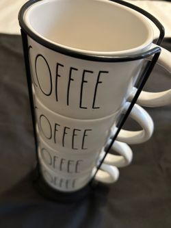 Rae dunn coffee mugs 4 pack