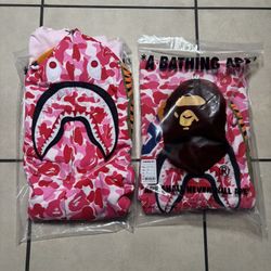 Bape Pink Zip Up