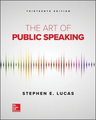 The Art of Public Speaking 13th edition - 9781259924606 eBook PDF