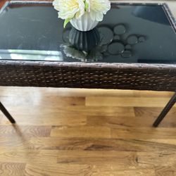 Small Cocktail Indoor Outdoor Patio Table. 