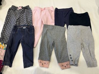 21 baby girl pants bundle 6 month