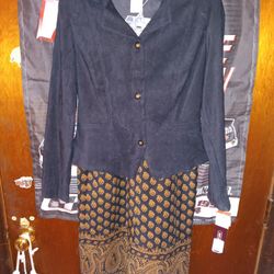 Women's Karin Stevens two piece dress outfit size 6 With Tags