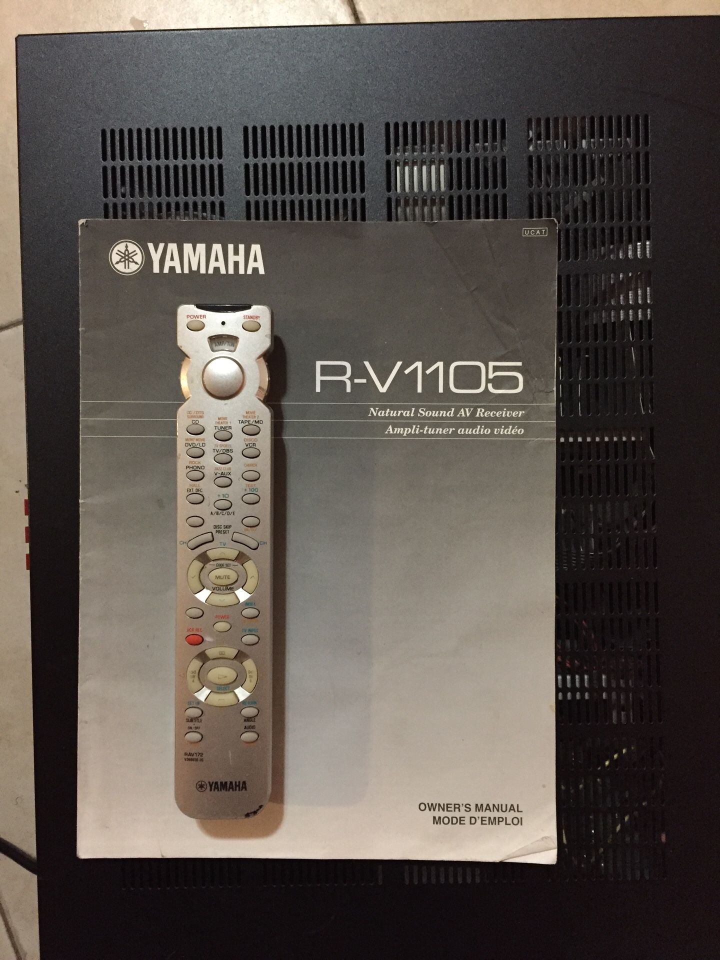 Yamaha Amplifier AV Receiver R-V1105